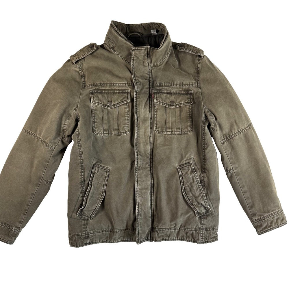 Levi's Trucker Biker Jacket Men's Size Medium Lined *Flaw*